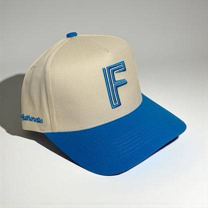 Fenix snapback / Blue & cream