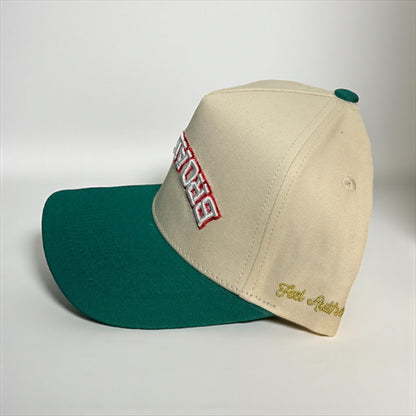 Broadway Classic Snapback – Green  & Cream