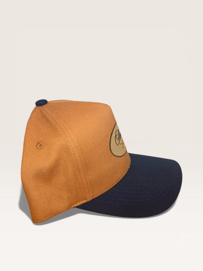 Normal is boring snapback/ Blue navy & mustard